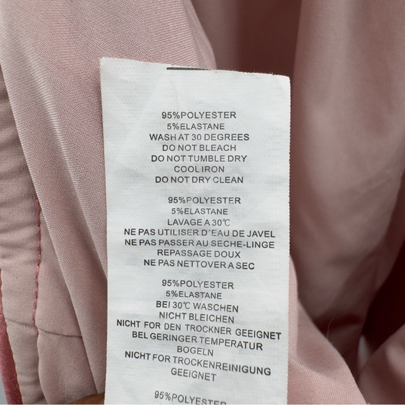 Nasty Girl cutout pink the old satin romper pink open back long sleeve size 8 - Picture 8 of 14